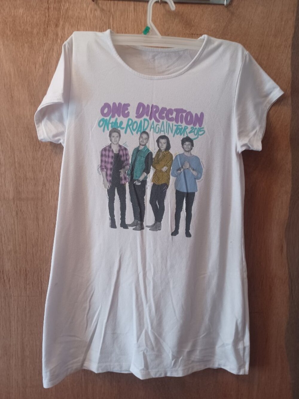 One Direction Shirt Woman's White On The Road Again 2015